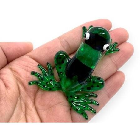 【並行輸入品】 ChangThai Design 小さな21/4インチ グリーン ブラック ストライ...