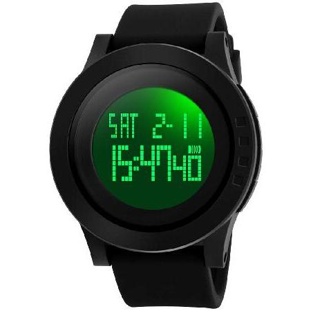 【並行輸入品】 Fanmis ミリタリースポーツ腕時計 メンズ デジタル表示 ゴム製ベルト 大きな文...