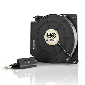【並行輸入品】 AC Infinity MULTIFAN S2 静音 120mm USB Blower Fan 冷却ファン UL認定済み スピード調整可 受信機 DVR Xbox モデムAV機器 キャビネット 冷却用