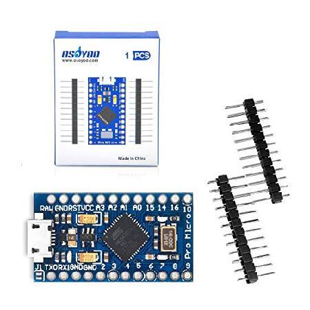 【並行輸入品】 OSOYOO Pro Micro ATmega32U4 5V/16MHz モジュール...