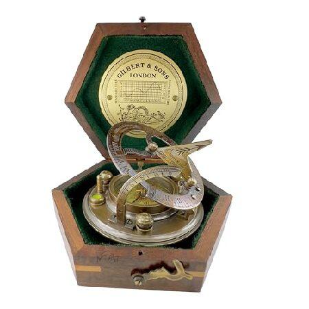 【並行輸入品】 MAH 真鍮磁気日時計コンパス 誕生日 祖父 洗礼 父の日 パートナー ベストマン ...