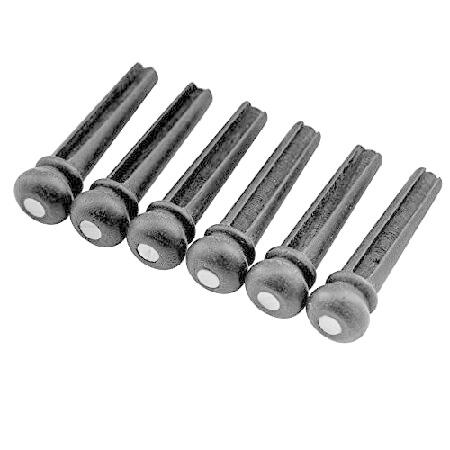 【並行輸入品】 Musiclily エボニー製ギターブリッジピン アコースティックギター用エンドピン...