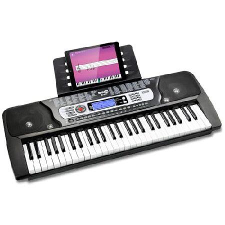 【並行輸入品】 RockJam 54鍵 電子キーボード RJ654-MC  電源アダプター、譜面台、...