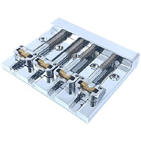【並行輸入品】 Hipshot KickAss 5ボルトフェンダー用高質量ベースブリッジ、クロム