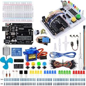 Smraza アルティメットスターターキット チュートリアル ブレッドボードホルダー ジャンパーワイヤー 抵抗器 DCモーター Arduino R3プロジェクト対応 Mega 2560｜inter-trade