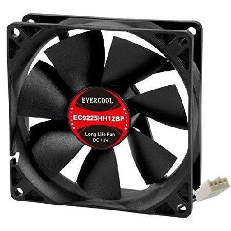 【並行輸入品】 Evercool High Speed 92 mm x 25 mm 12 V 4ピン...
