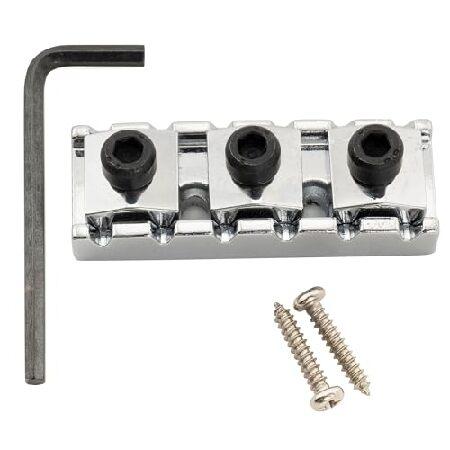 【並行輸入品】 Musiclily Basic 43mm ギターロックナット R3亜鉛合金製フロイド...