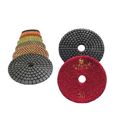【並行輸入品】 STADEA Grit 50 5&quot; Diamond Polishing Pads P...
