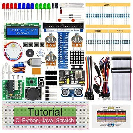【並行輸入品】 Freenove Raspberry Pi 4 B 3 B+ 400 用超音波スター...