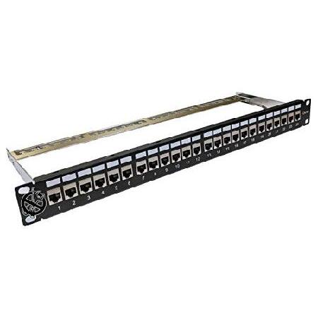 【並行輸入品】 24/48 ポート 1U/2U CAT6/CAT6A シールドなし/シールドパッチパ...