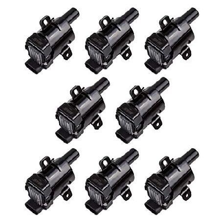 【並行輸入品】 MAS ラウンドイグニッションコイル8個セット シボレーGMCシルバラード 1500...