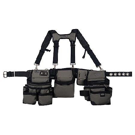 【並行輸入品】 Bucket Boss 3 Bag Tool Bag Set with Suspen...