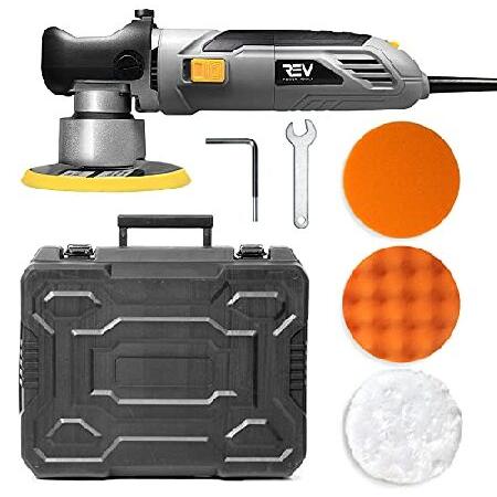 【並行輸入品】 REV 6"キャリングケースを含むランダムオービタルポリッシャーとサンダーパワーツー...