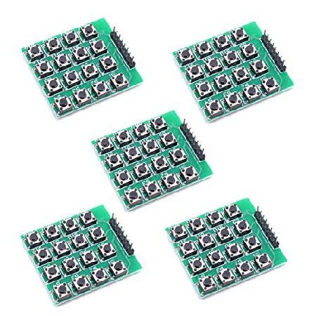 【並行輸入品】 Oiyagai 5pcs 4x4 Matrix 16 Keypad Keyboard...