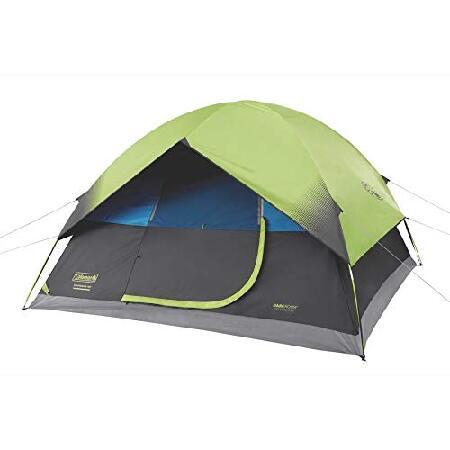 Coleman 6-Person Dark Room Sundome Tent, Green/Bla...