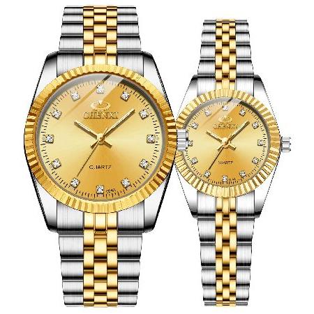 【並行輸入品】 MASTOP スイスブランド ツートンカラー 腕時計 メンズ レディース ゴールドシ...