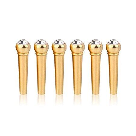 【並行輸入品】 ギターブリッジピン、真鍮エンドピン交換用forアコースティックギター