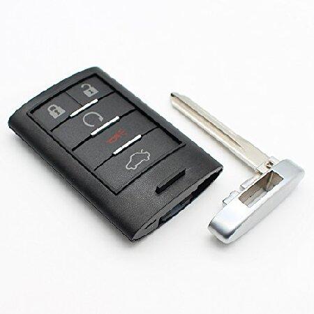 【並行輸入品】 5ボタンスマートリモートキーケースエントリFobキャデラックDTS CTS STS ...