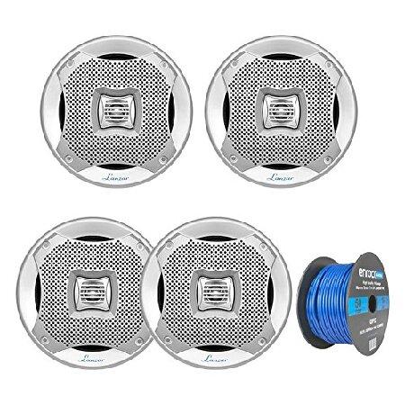 【並行輸入品】 Lanzar AQ5CXS 5.25インチ 海洋防水 2ウェイ 400ワット シルバ...