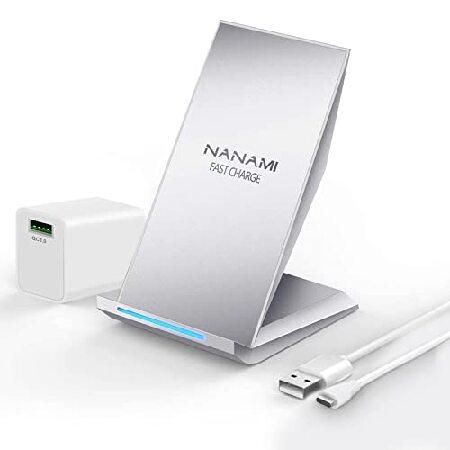 NANAMI Fast Wireless Charger, Qi Certified Chargin...