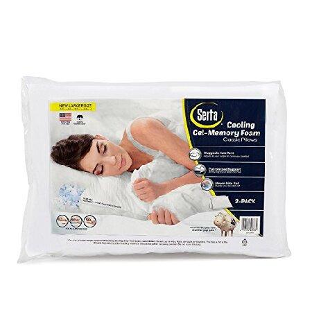 【並行輸入品】 Serta Gel Memory Foam Pillows (Set of 2) S...