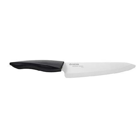 Kyocera FZ-180 WH-BK Ceramic Knife, 7&quot;, WHITE