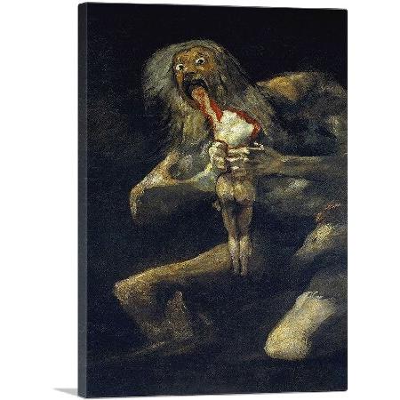 【並行輸入品】 ARTCANVAS Saturn Devouring His Son 1823 ウォ...