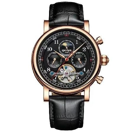 【並行輸入品】 carlien 自動機械式腕時計 メンズ トゥールビヨン パーペチュアル カレンダー...