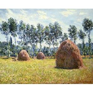 Posterazzi Haystacks (Mueles a Giverny) 1884 Claude Monet (1840-1926/French) Collection Suzuki Tokyo Poster Print, (24 x 36)｜inter-trade