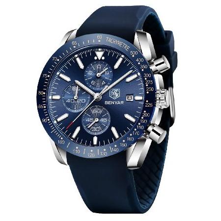 【並行輸入品】 BY BENYAR (ベニヤー)製 腕時計 メンズ クロノグラフ メンズウォッチ ア...