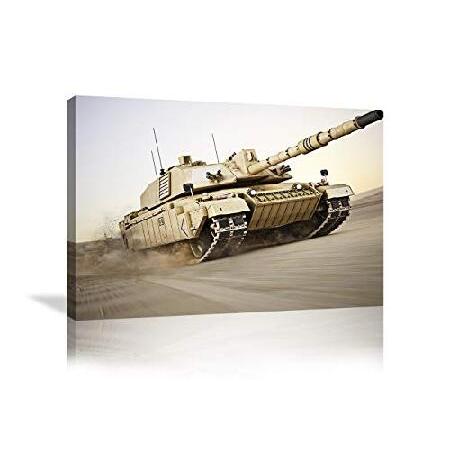 【並行輸入品】 Urttiiyy ミリタリーウォールアート戦車写真プリント キャンバスギャラリーラッ...