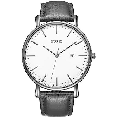 【並行輸入品】 BUREI 腕時計 メンズ おしゃれ 革バンド ビジネス 薄型 ブランド シンプル ...