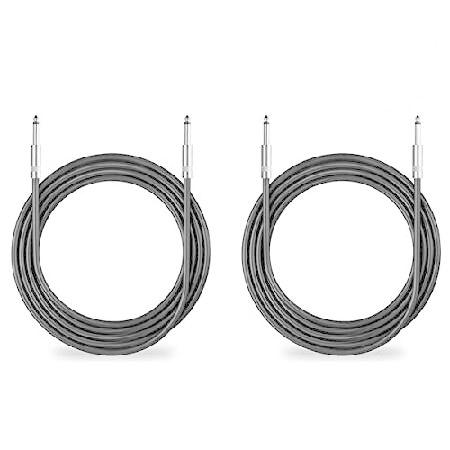 【並行輸入品】 Dekomusic スピーカーケーブル 2パック 100フィート 1/4インチから1...