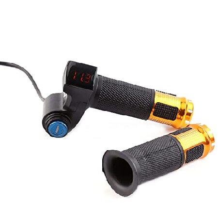 【並行輸入品】 Bike Throttle Grip LCD Screen Twist Thrott...