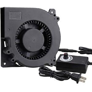 【並行輸入品】 GDSTIME 120mm ブロワーファン AC 110V 220V DC 12V 電源ファン 速度制御付き レシーバーDVR Xbox Modem AVキャビネット冷却用