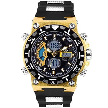 【並行輸入品】 SIBOSUN メンズ スポーツウォッチ 多機能 ミリタリーウォッチ ストップウォッ...