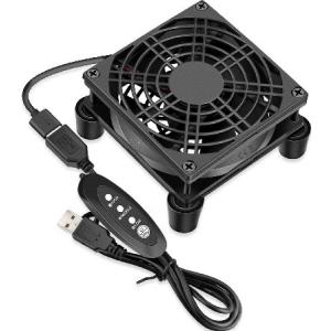【並行輸入品】 GDSTIME 静音90mmファン、ルータークーラーファン、90mm x 25mm DC 5V USBブラシレス冷却ファン。