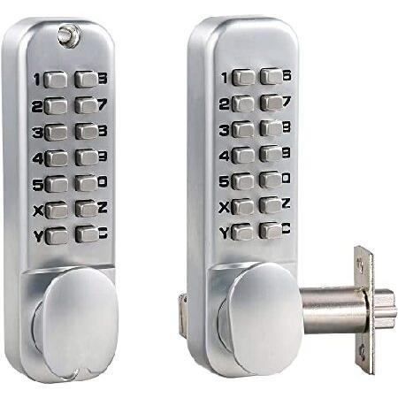 【並行輸入品】 MUTEX MX920 メカニカルコンビネーションロック デュアルキーパッド 14桁...