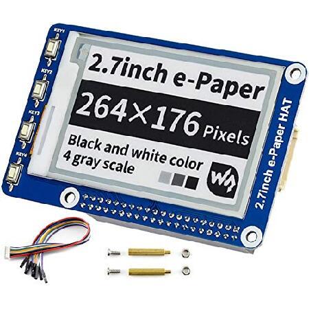 【並行輸入品】 2.7inch E-Ink Display HAT,264x176 Pixel Bl...