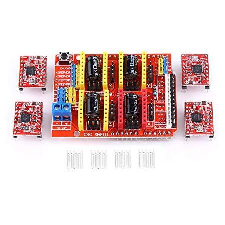 【並行輸入品】 CNC Shield V3 拡張ボード + 4個 A4988 ステッピングモータード...