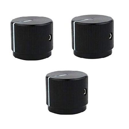 【並行輸入品】 Guyker 3個 ギター アルミニウム合金 フラット トップ コントロール ノブ ...