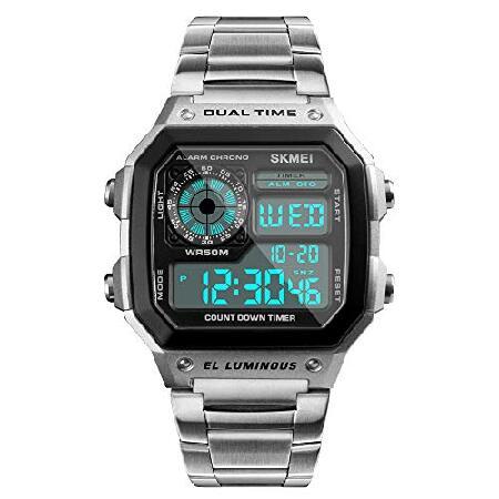 【並行輸入品】 SKMEI 腕時計 メンズ デジタル スポーツ 防水 デュアルタイム クロノグラフ ...