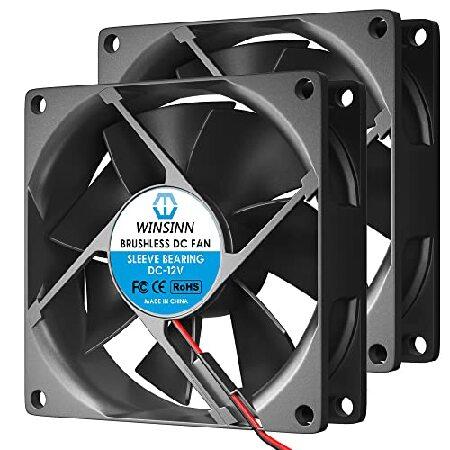 【並行輸入品】 WINSINN ファン 80mm 扇風機 8025 12V DC クーラー 8cm ...