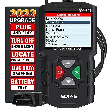 【並行輸入品】 EDIAG YA201 2023 強化Obd2スキャナー エンジン故障コードリーダー...