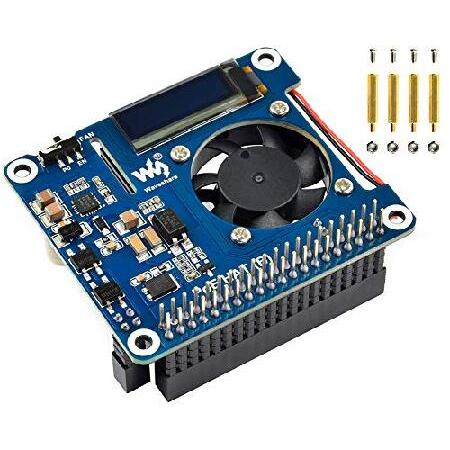 【並行輸入品】 Raspberry Pi 4B/3B+用POE HAT (B)、0.95インチOLE...