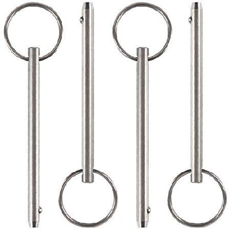 【並行輸入品】 4 Pack Quick Release Pin, Diameter 1/4"(6....