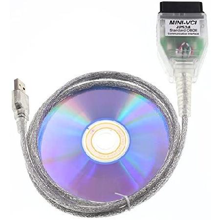 【並行輸入品】 Mini Vci J2534 ケーブル トヨタファームウェアV1.4.1およびソフト...