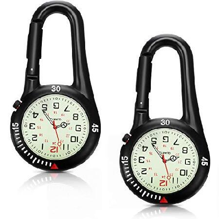 【並行輸入品】 Hicarer クリップオン クォーツ腕時計 バックパック フォブベルト 腕時計 暗...