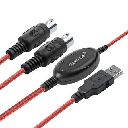 【並行輸入品】 GREATLINK USB インアウト MIDIインターフェース プロフェッショナル...