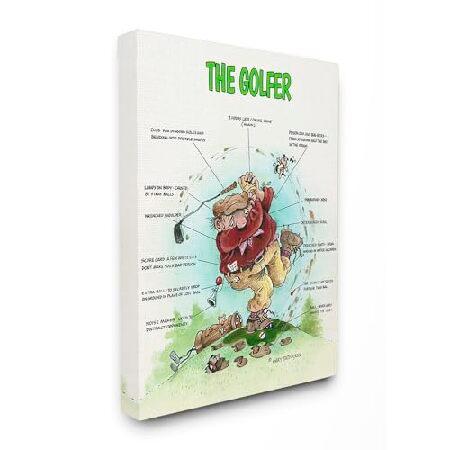 【並行輸入品】 Stupell Industries 'The Golfer Funny Golf ...